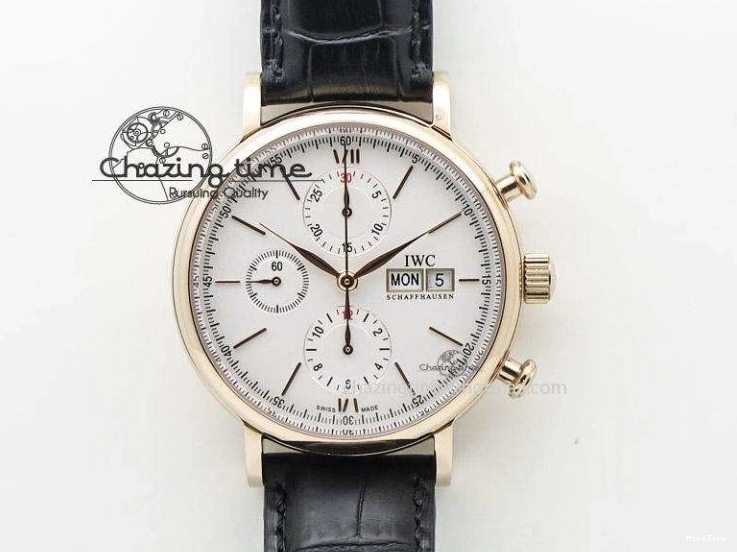 MIROTIME 0512 Youthful Pilot Chrono RG 3878 Gray Dial on Light Brown Leather Strap A 7394